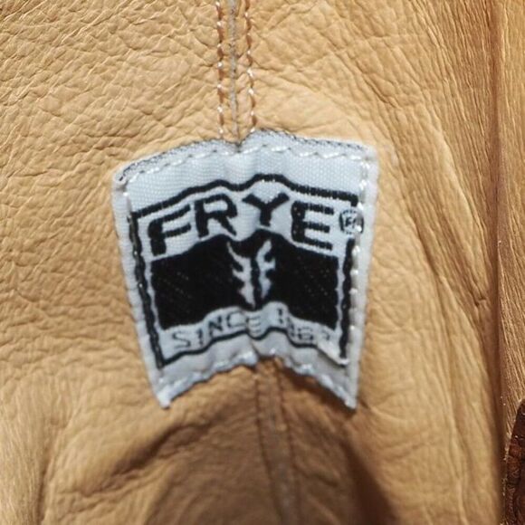 Frye Carson Wedge Ankle Booties Cognac Brown 3470656-COG Women's 7.5M - Picture 11 of 12